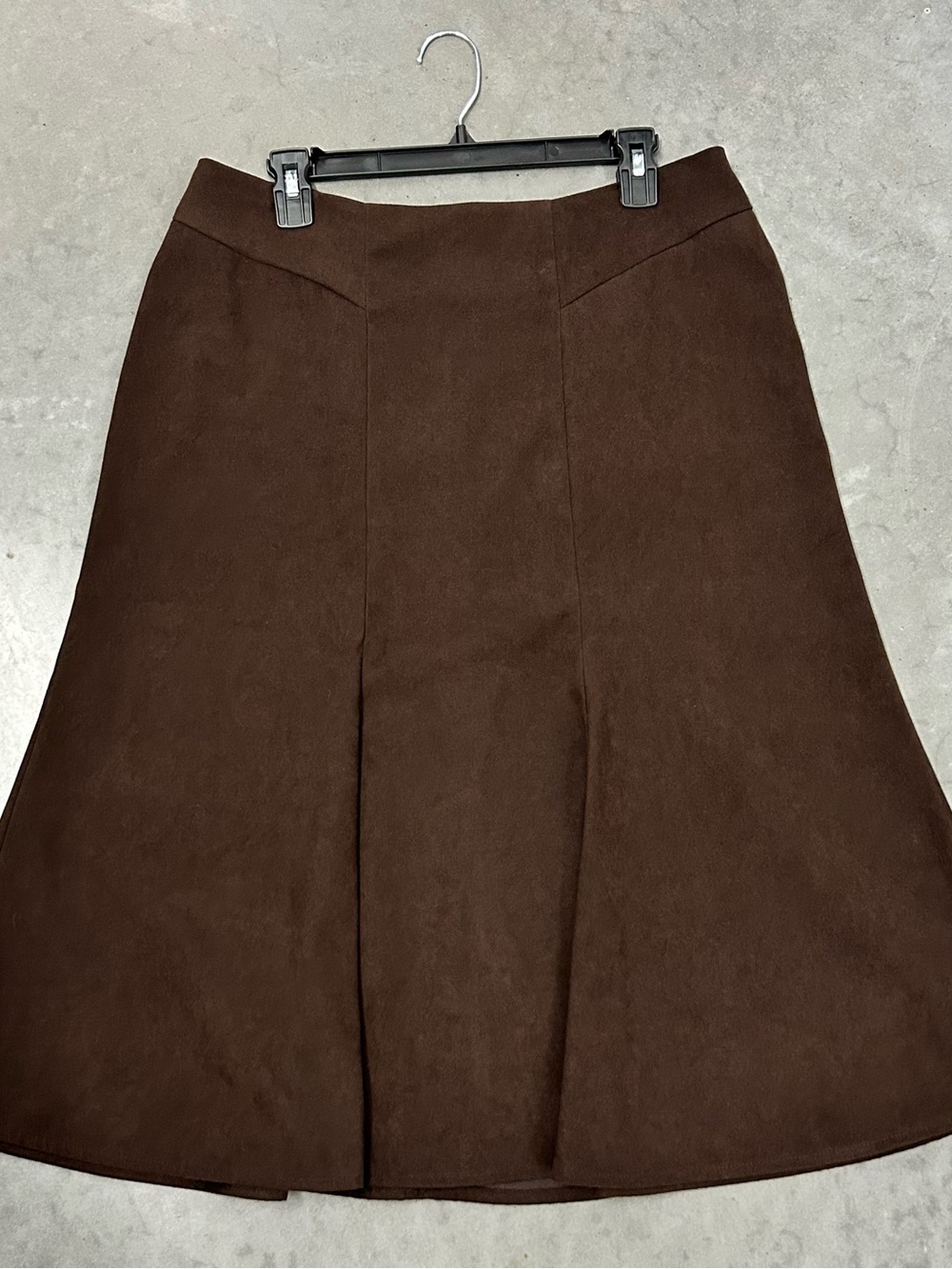 Briggs New York Chocolate Brown A-Line Skirt